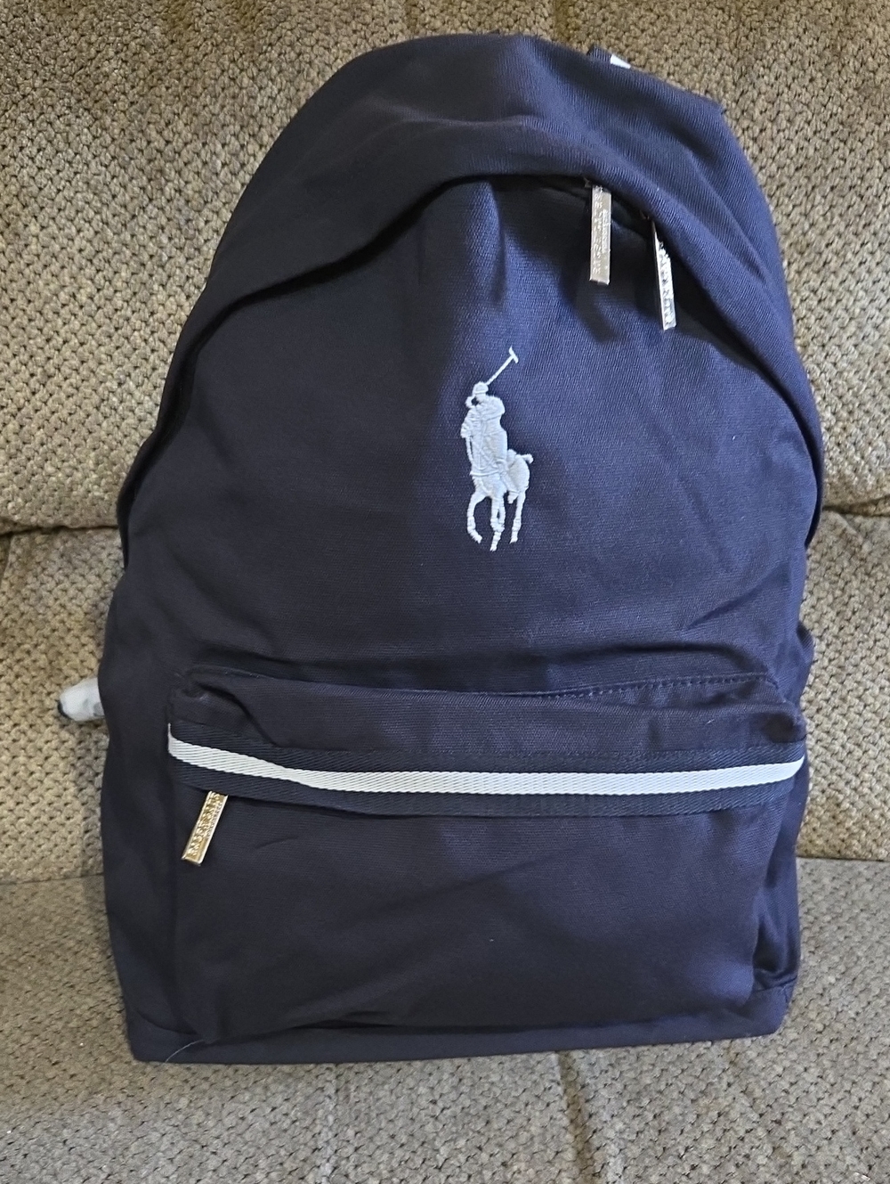 Polo by Ralph Lauren Navy Backpack Polo Player Logo Nwt Father Day Hiking Bag